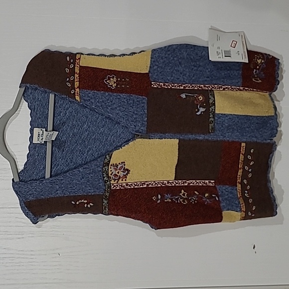 Vintage Koret City Blues Zip Front Vest NWT Size Large - Picture 8 of 8